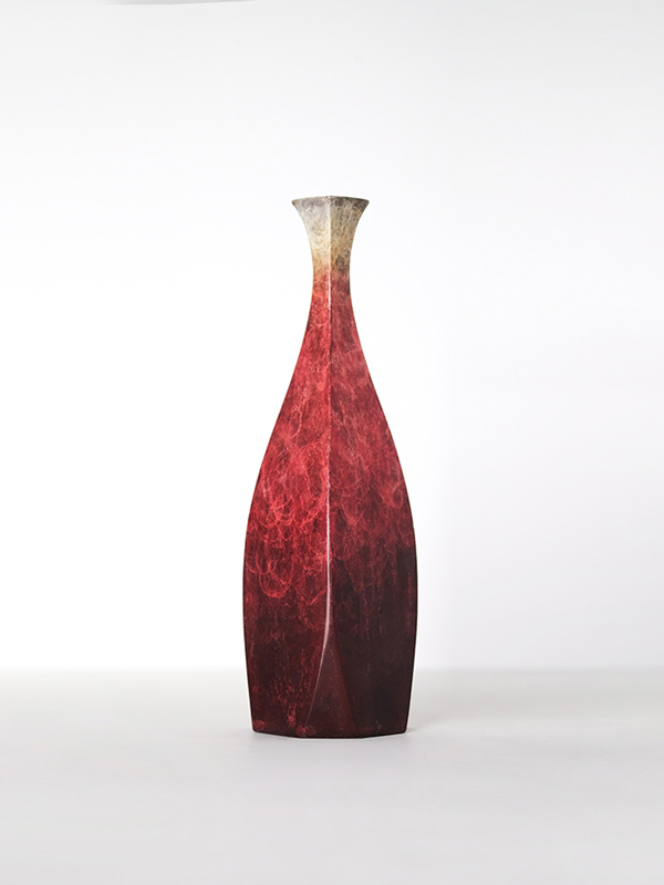 vase moderne en porcelaine, couleur couleur bordeaux