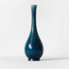 vase moderne en porcelaine, couleur métallique bleu